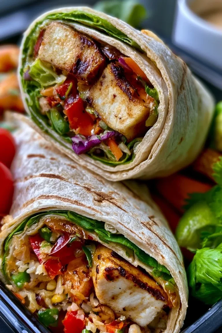 Thai Chicken Wrap Meal Prep – High Protein Lunch