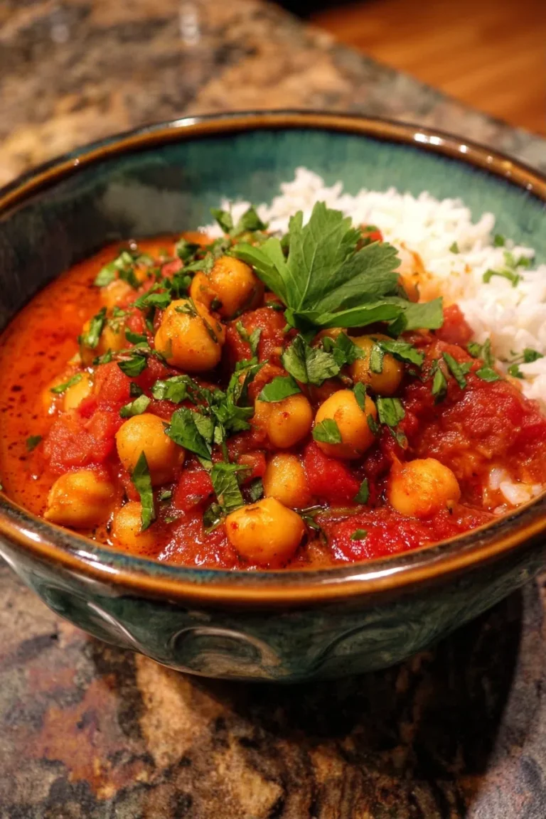 Vegan Chana Masala High Protein Dinner