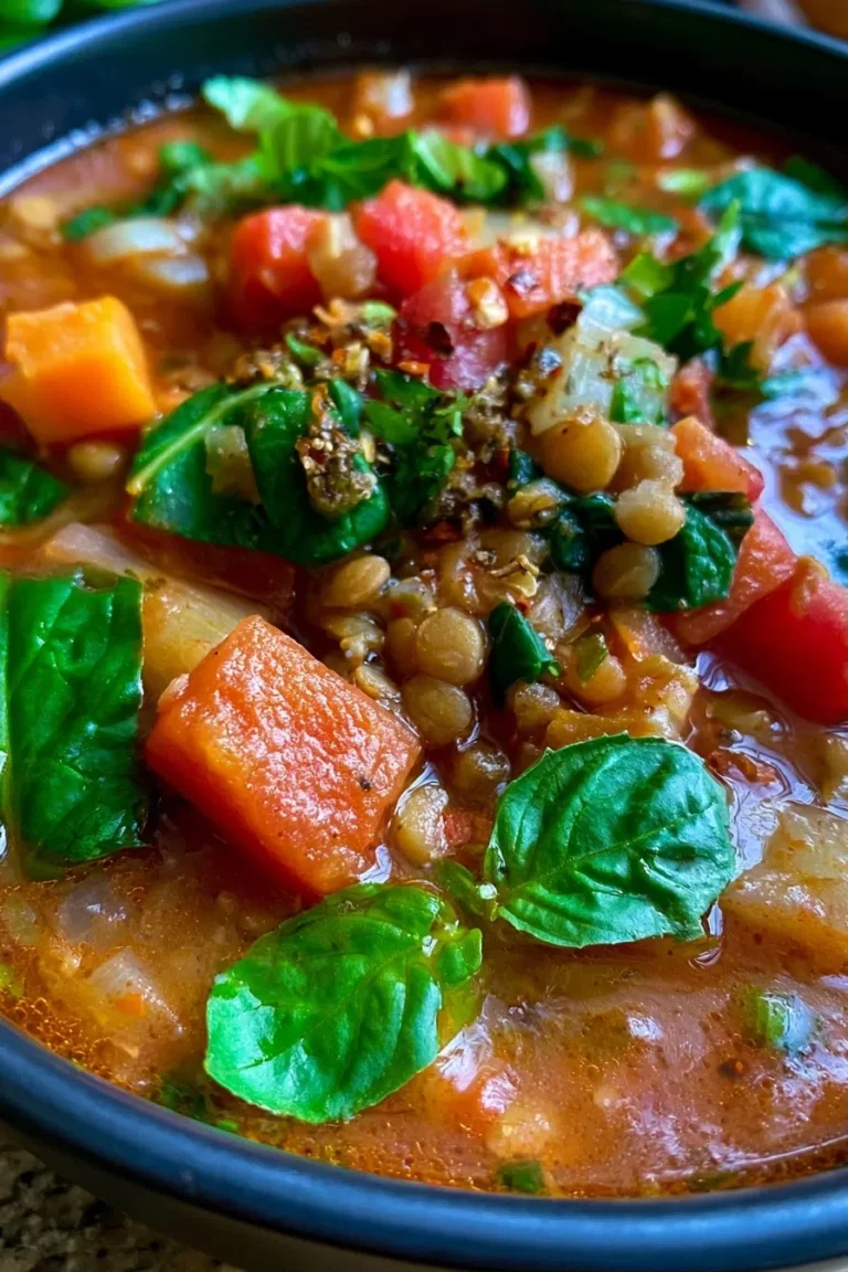 Vegan Lentil Soup – High Protein & Cozy