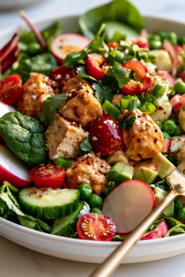 Bang Bang Chicken Salad | High-Protein Lunch Idea