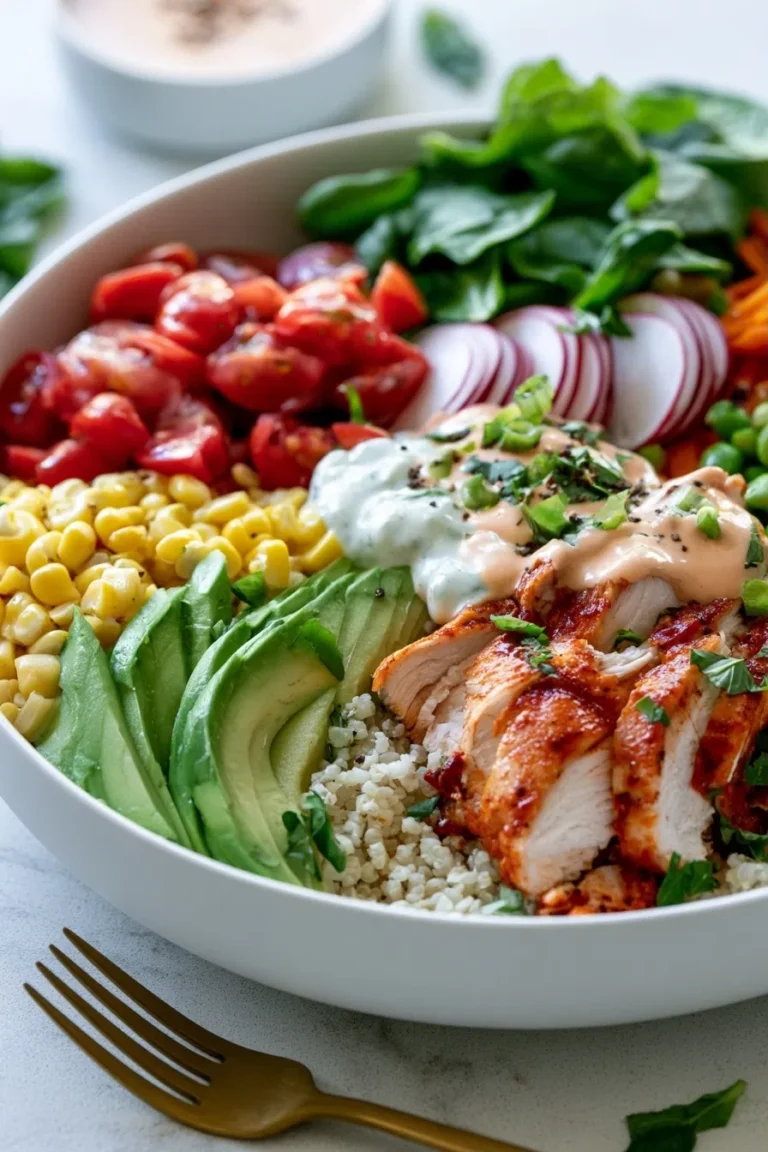 BBQ Ranch Chicken Bowl | High Protein Family Favorite