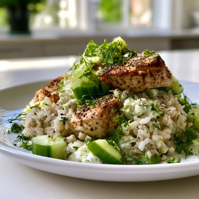Chicken Tzatziki Rice | High Protein Family Favorite