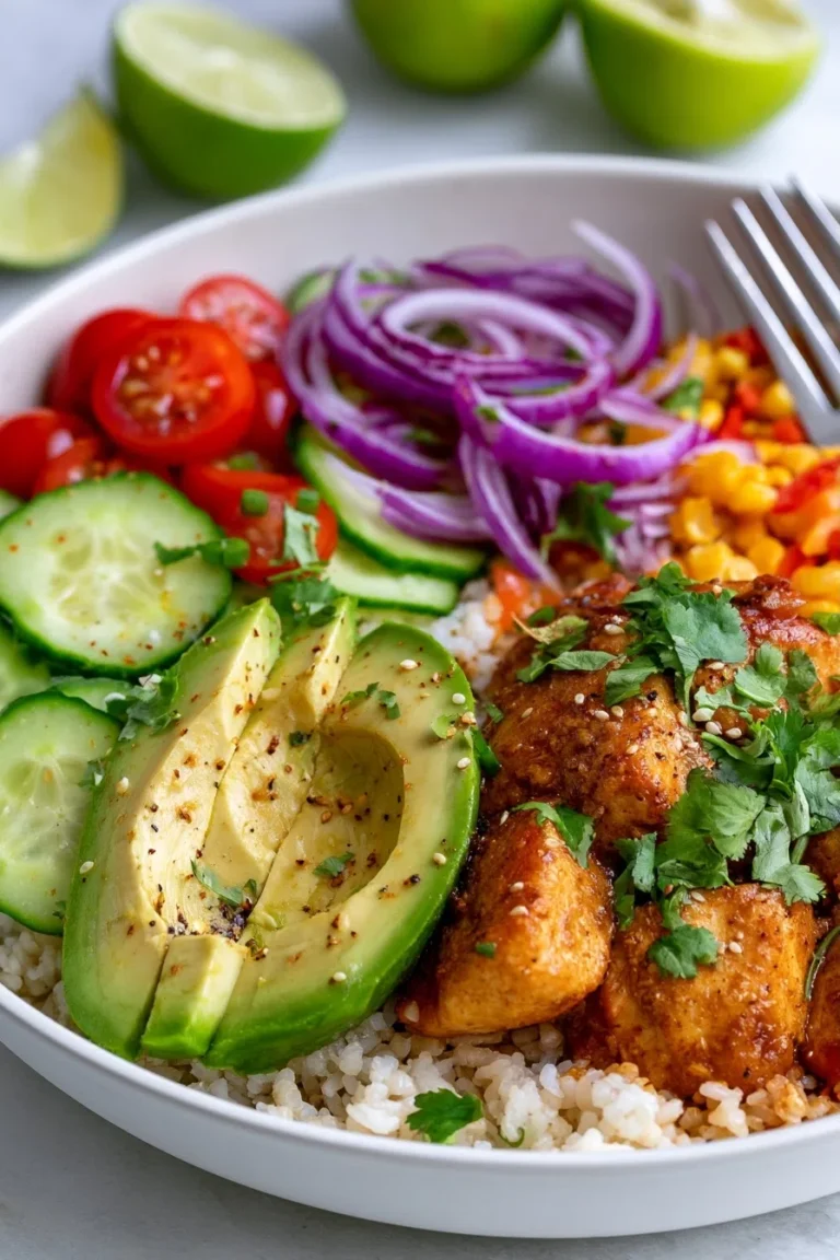 Coconut Chicken Rice Bowl | High Protein Family Favorite