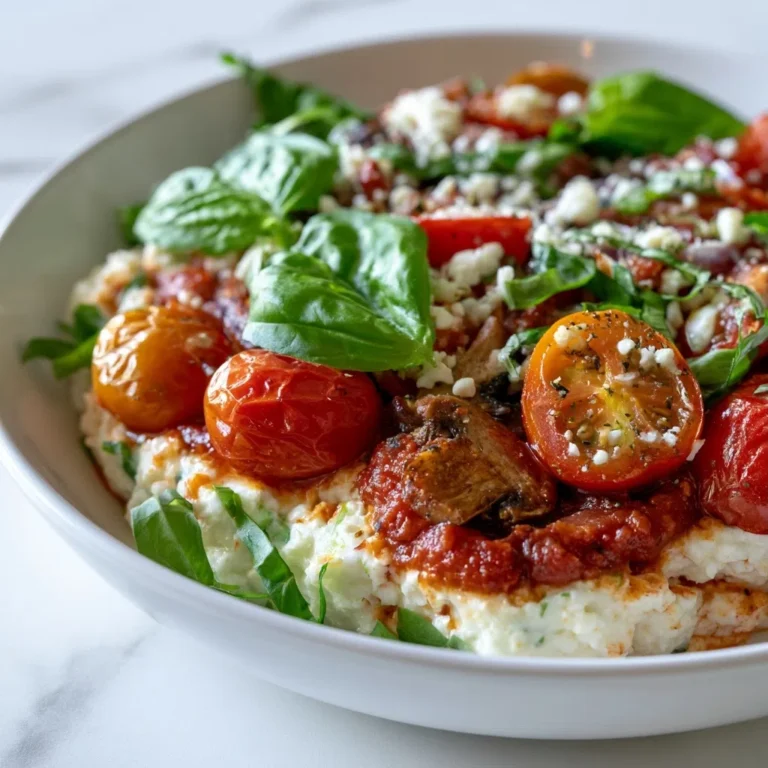Cottage Cheese Pizza Bowl | High-Protein Comfort Food