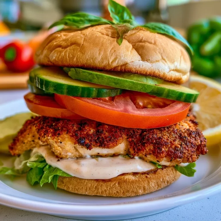 Crispy Lemon Pepper Chicken Sandwich Recipe