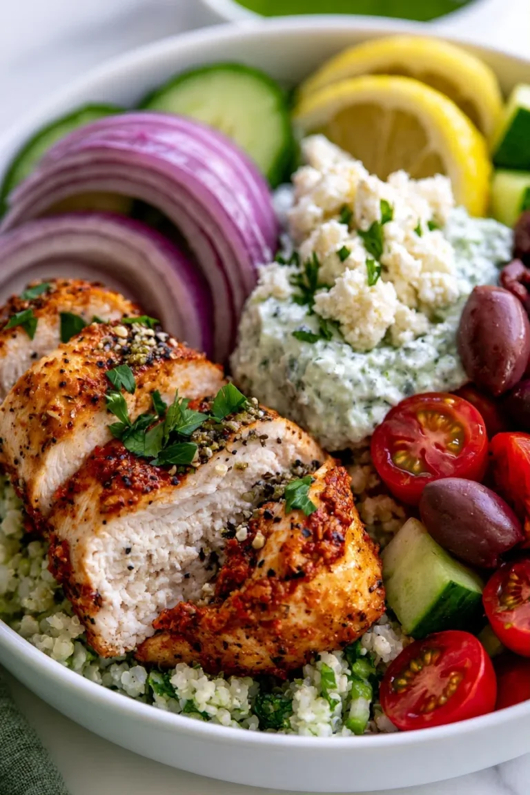 Greek Chicken Bowls for Meal Prep
