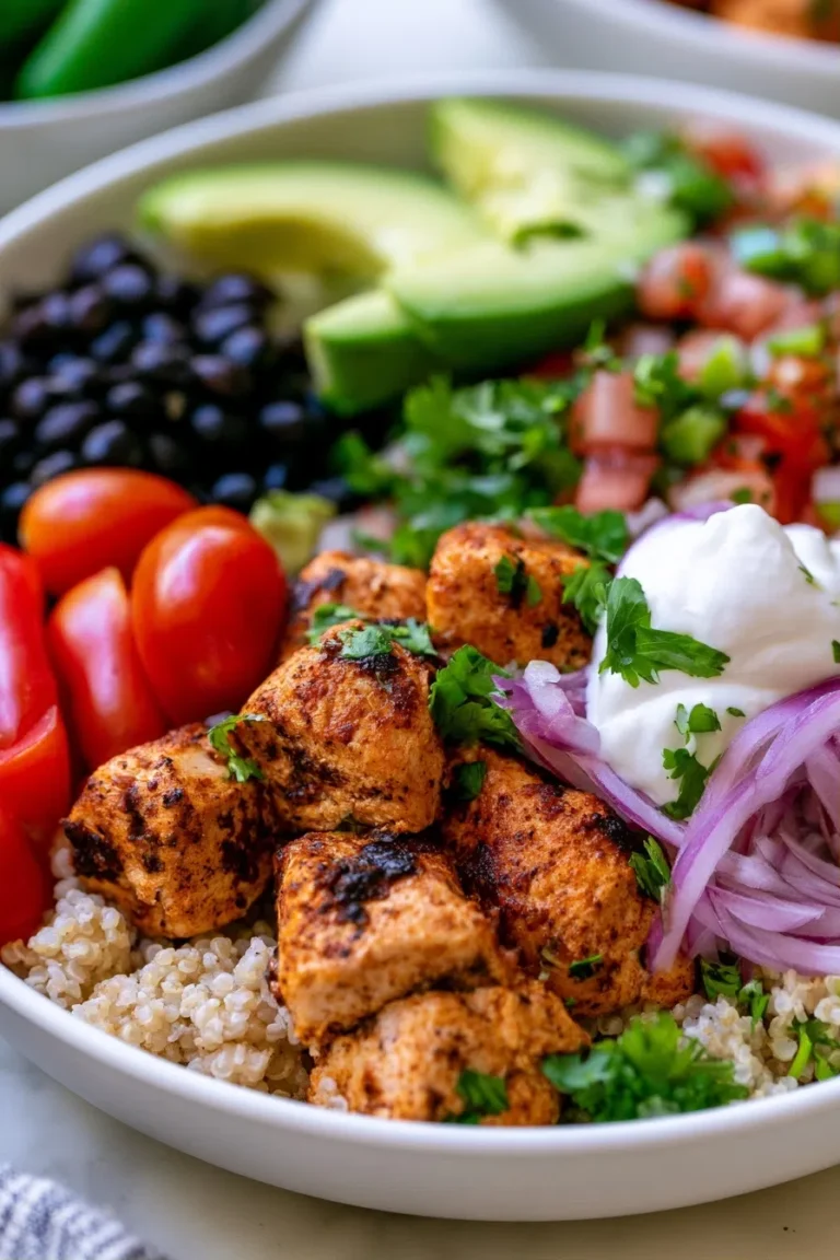 High-Protein Chicken Enchilada Bowls Recipe