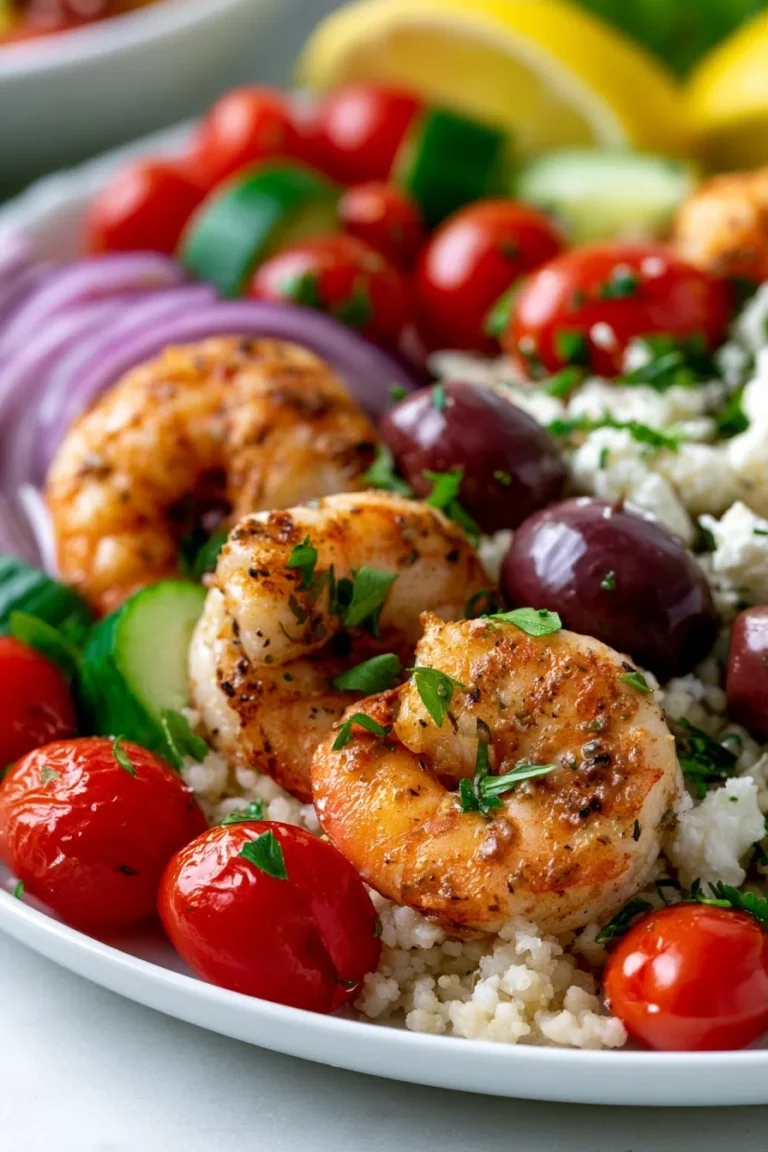 Mediterranean Shrimp Delight | High-Protein Dinner